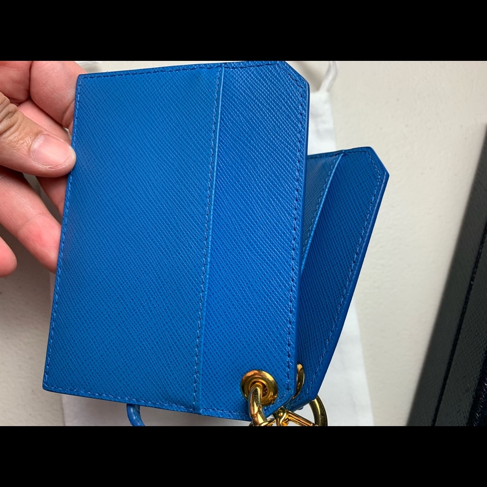 Prada new blue card/coin/accessory case - Picture 8 of 15